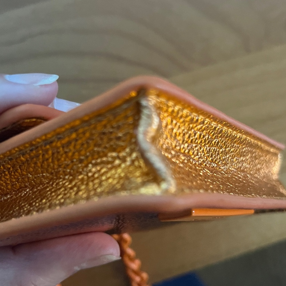 Kurt Geiger Orange Mini Card Bag - Picture 10 of 10